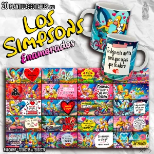 Pack de 20 plantillas PNG para sublimar tazas de San Valentín con diseños románticos y mockups incluidos