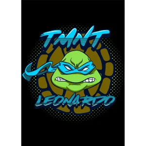 Vector de Leonardo Tortugas Ninja para estampado de playeras y hoodies en formato AI