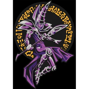 Vector del Mago Oscuro Yu-Gi-Oh! para estampado de playeras en formato Illustrator